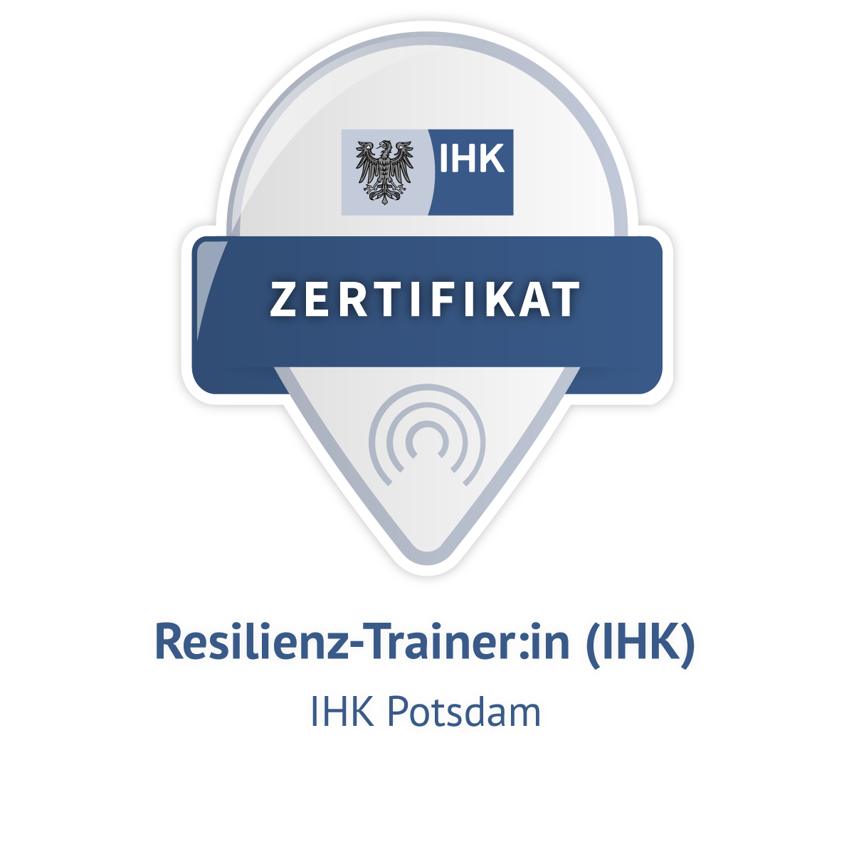 Zertifikat Resilienztrainerin IHK von Sonja Albrech, ausgestellt von der IHK Potsdam